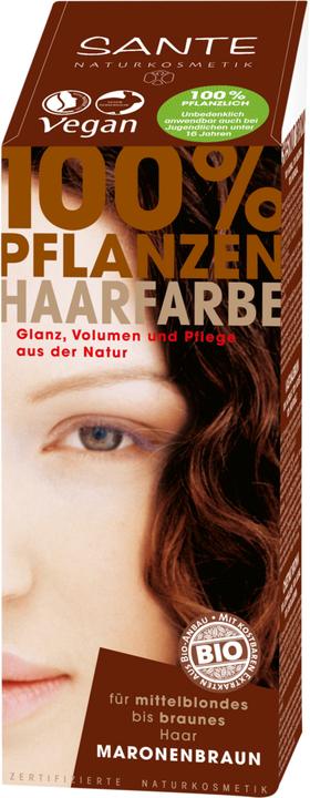 Actual product image Sante Plants hair colour (chestnut brown)