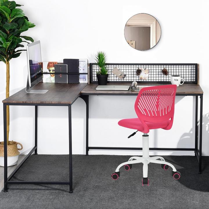 Actual product image FurnitureR Office Fabric Seat Ergonomic Study Chair (45 - 85 cm)