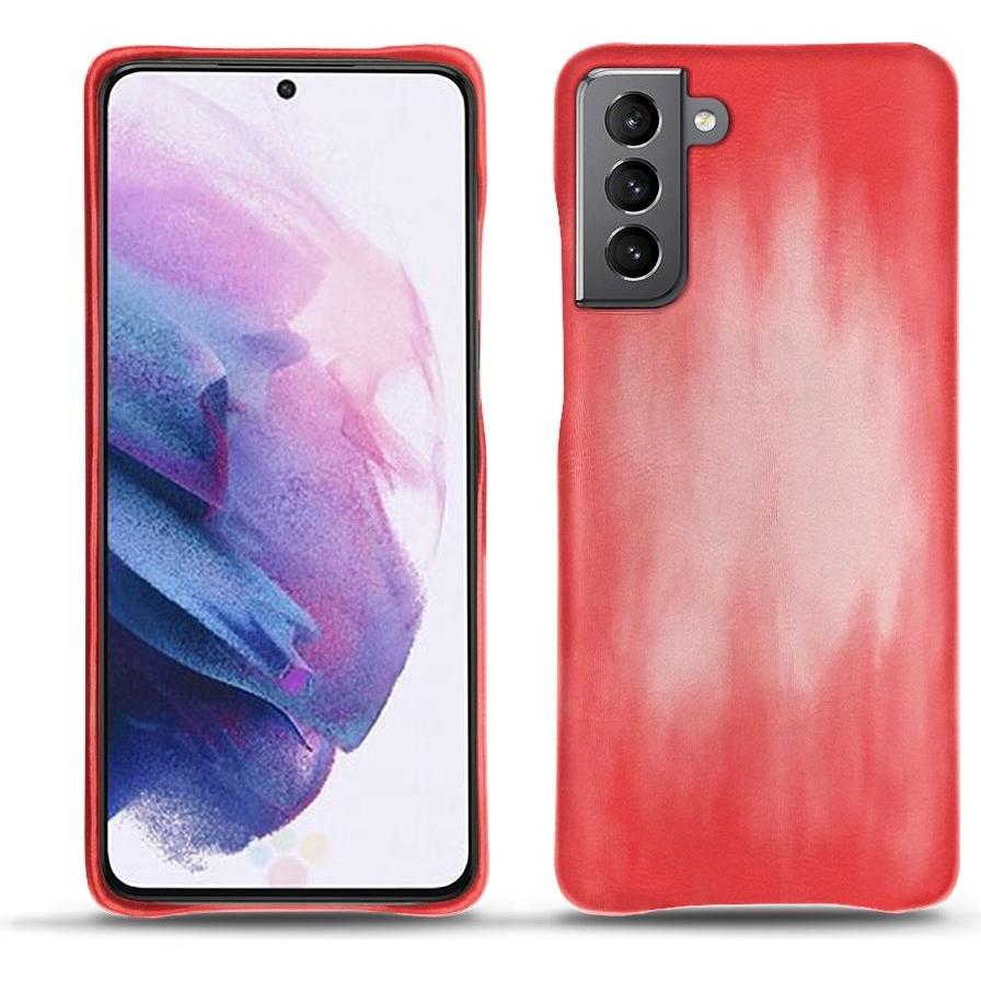 Noreve Lederschutzhülle (Samsung Galaxy S21), Smartphone Hülle, Rosa