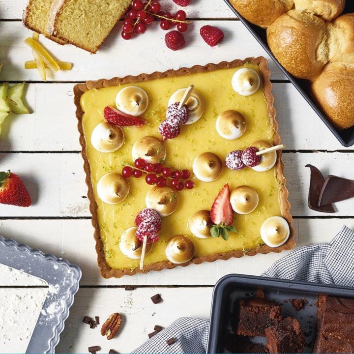 Image du produit de Buyer Set de 3 #HOMEBAKING : LES MOULES A GATEAUX, 30x10cm, 23x23cm (30 cm)