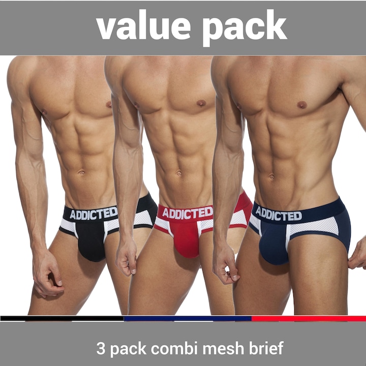 Produktbild Addicted Three Pack Combo Mesh Brief (3XL, 3er Pack)