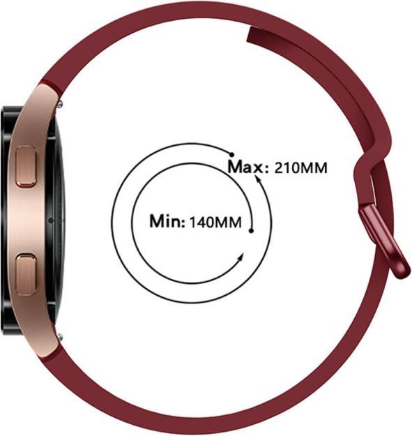Actual product image Cover-Discount Galaxy Watch 4 46mm - Sport bracelet wine red (46 mm, Silicone)