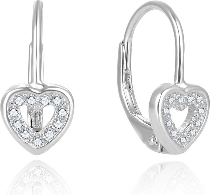 Immagine prodotto Beneto Orecchini in argento a forma di cuore AGUC2667D (L)