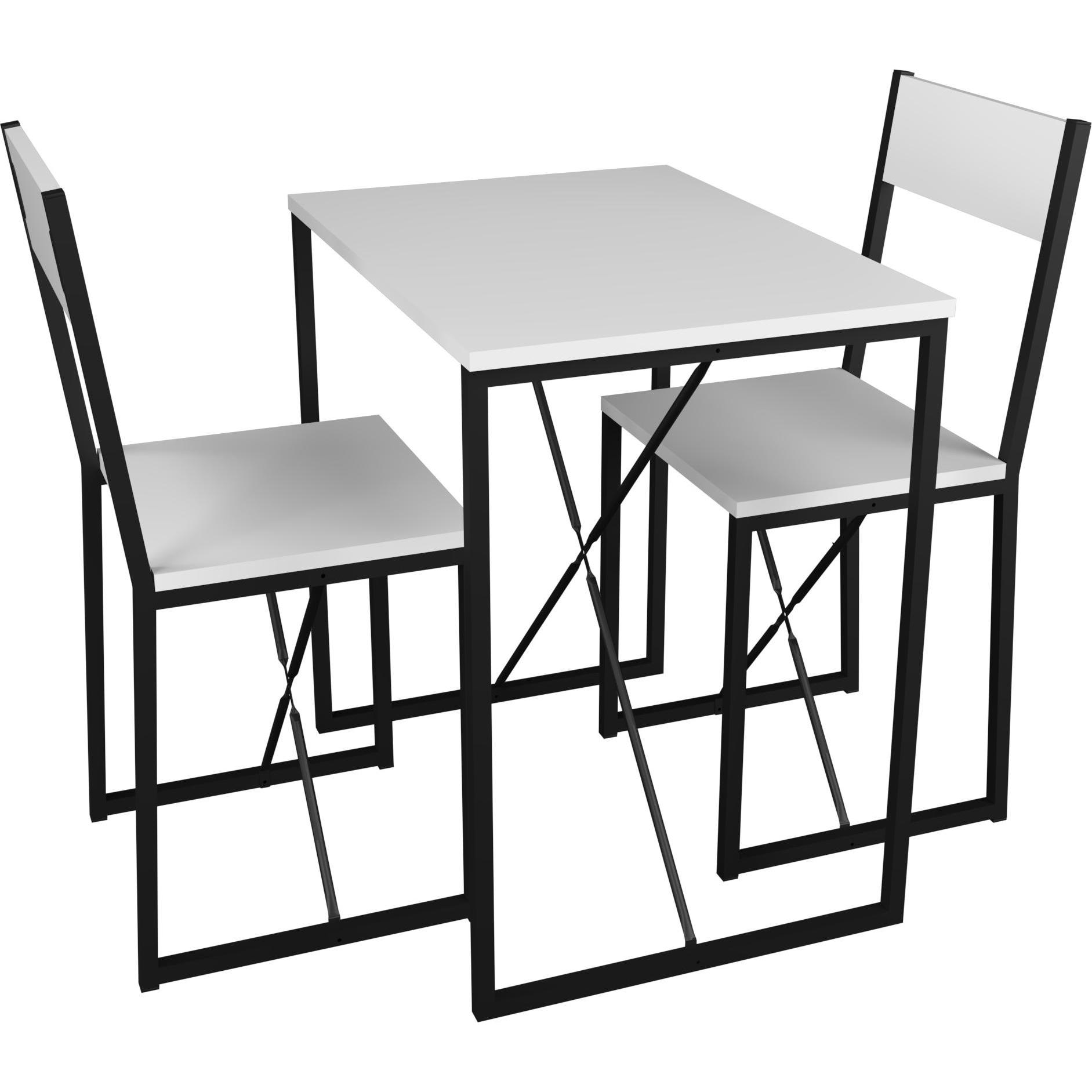 VCM, Esstisch, Essgruppe Tischgruppe Set Insasi M (73 x 53 x 85 cm)