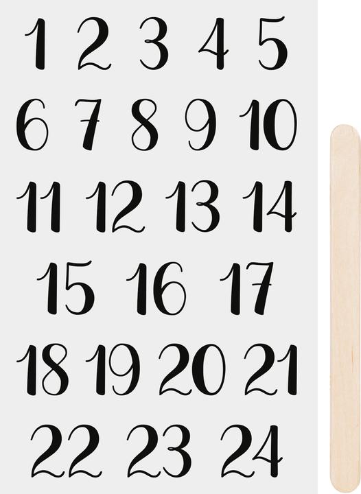 Nutritional values and ingredients Heyda Advent" scratch sticker, black (1 Sticker)