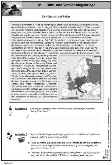 Produktbild Lernwerkstatt - "Blitzkrieg" Der Zweite Weltkrieg (Deutsch, Adrian Kohl Klenner, Lynn-Sven Kohl, Moritz Quast, 2007)