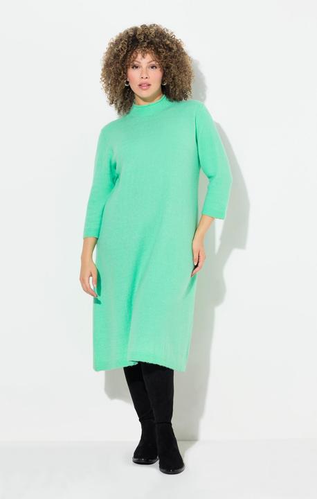 Produktbild Ulla Popken Strickkleid, A-Linie, Stehkragen, 3/4-Arm (46, 48)
