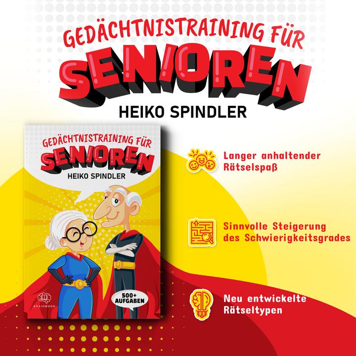 Actual product image Memory training for seniors (German, Heiko Spindler, 2022)