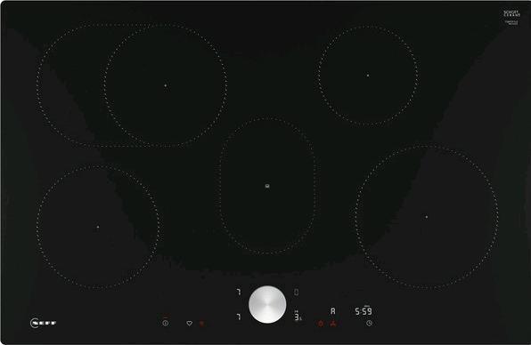 Neff N 90, Induction hob, 80 cm, Black, flush (integrated), T58PTF1L0