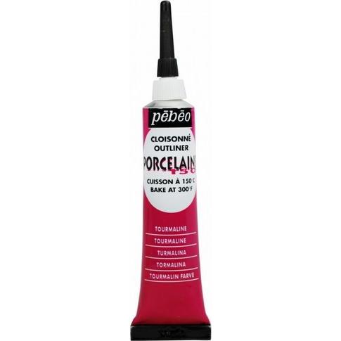 Thumbnail - Pebeo, Künstlerfarbe + Bastelfarbe, Porcelaine 150 Konturpaste (Turmalin, 20 ml)