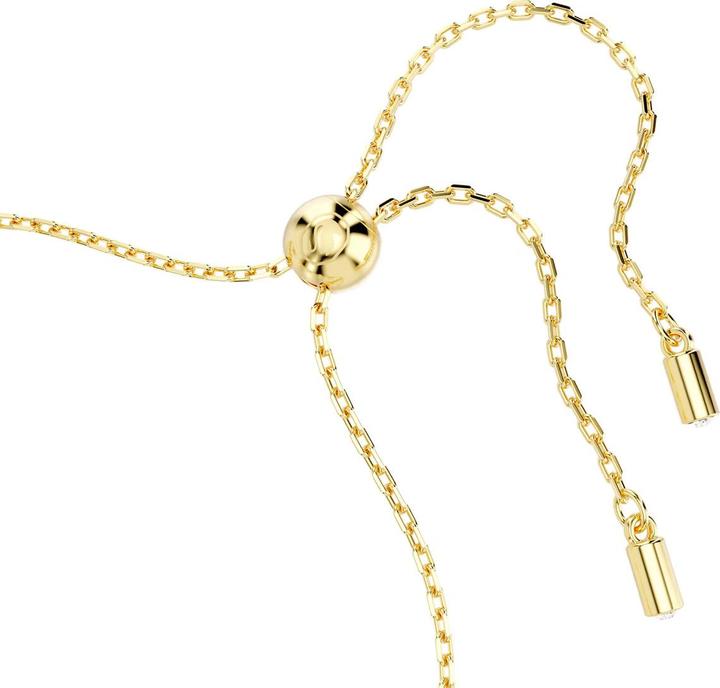 Actual product image Swarovski Symbolica bracelet lucky clover Evil Eye and horseshoe blue gold (24 cm, Swarovski Metal)