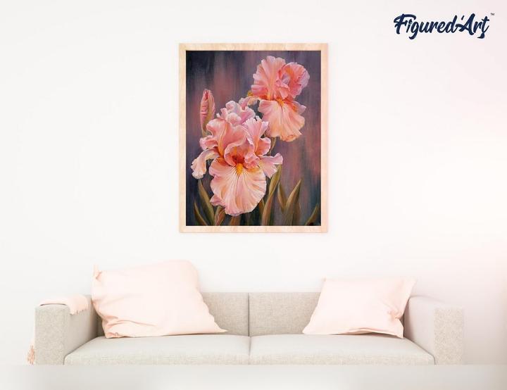 Produktbild Figured'Art Malen nach Zahlen Set Iris Blumen