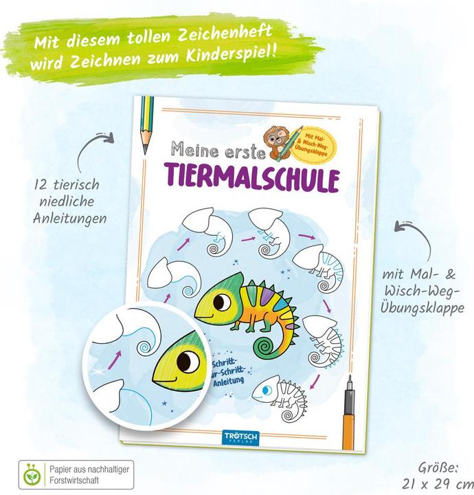 Immagine prodotto Libro da colorare La mia prima scuola di animali da colorare Camaleonte