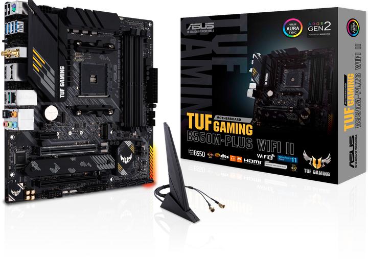 Productafbeelding ASUS MB TUF GAMING -PLUS WI-FI II AMD,AM4,DDR4 (AM4, AMD B550, mATX)