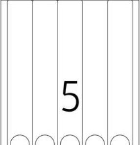 Actual product image HERMA Inkjet folder labels A4