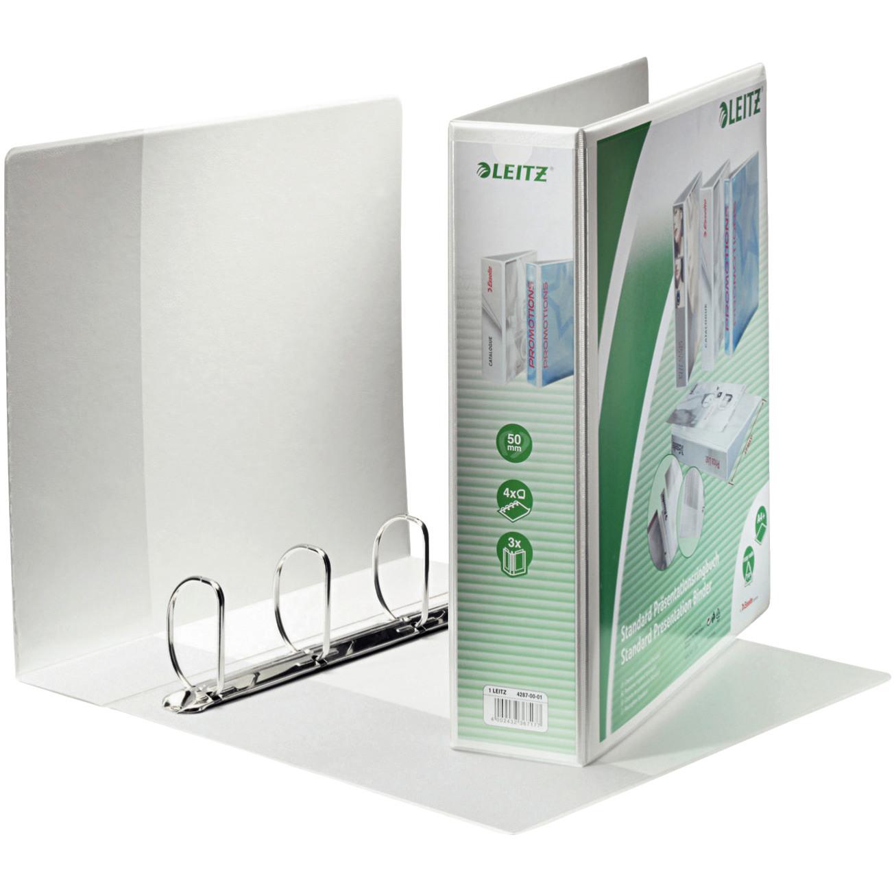 4x Leitz, Ordner, Standard Präsentationsringbuch (A4+, 77 mm, 1 x)