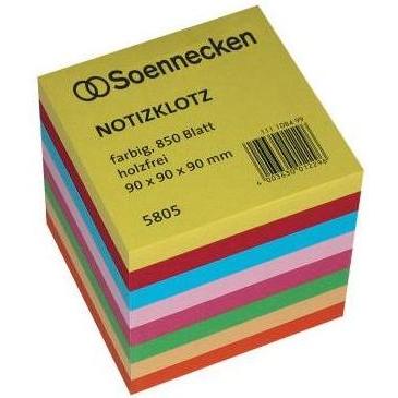 Soennecken, Kopierpapier, Zettelklotz Masse: 9 x 9 x 9 cm (B x H x T) Grammatur: 80 g/m² (80 g/m², 850 x, 9 x 9 cm)