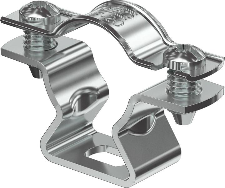 Actual product image OBO Bettermann OBO ASL 733 20 ALU spacer clamp with slotted hole 17-20mm, aluminium