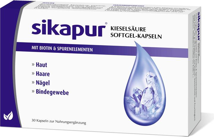Actual product image Sikapur Silicic Acid Softgel Capsules, 30 Capsules (30 Piece, Capsules)