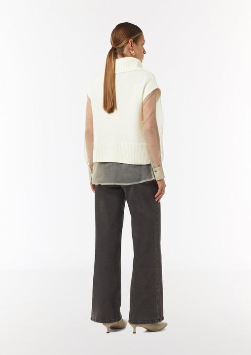 Actual product image Comma Strickpullunder Strickpullunder mit Zopfmuster am Saum (36)