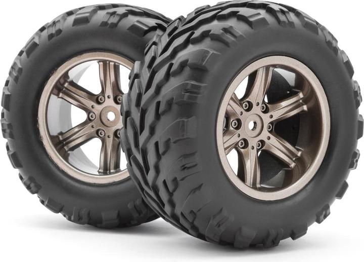 Actual product image Blackzon Assembled Wheel/Tire (Dark Grey)