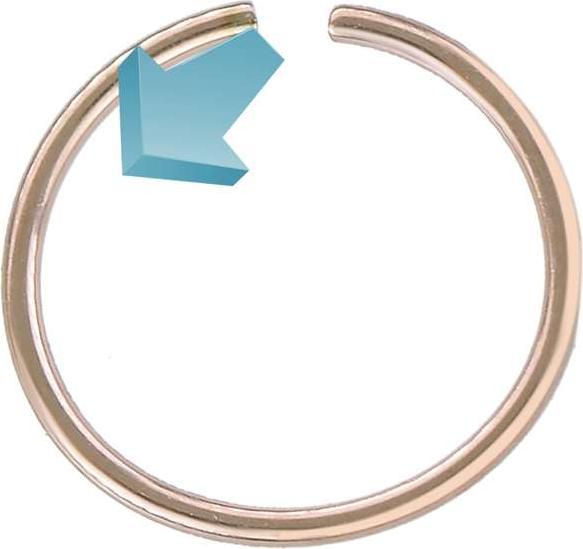 Produktbild Bijouteria Nasenring (Edelstahl, PVD Beschichtung)