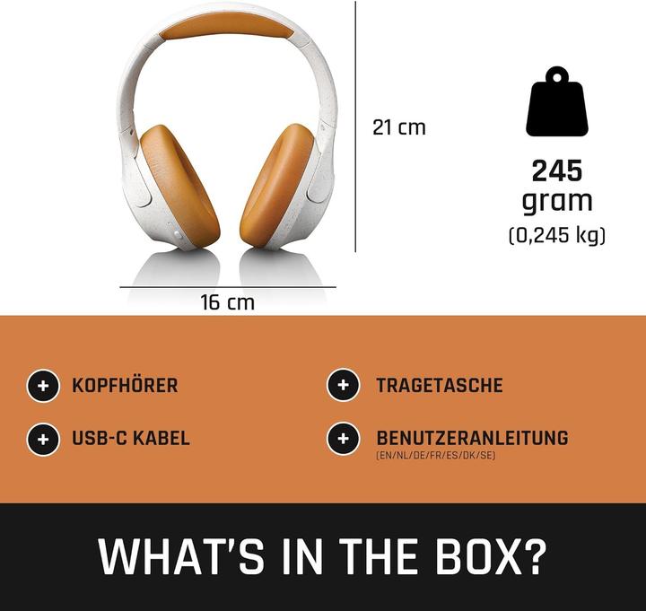 Actual product image Lenco Bluetooth headphones HPB-830GY grey ANC, APK (ANC, 60 h, Wireless)