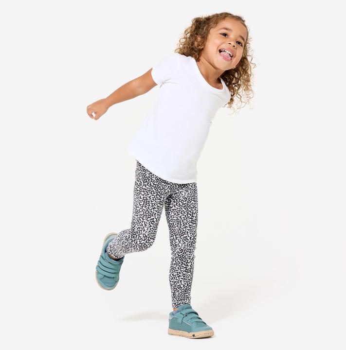 Immagine prodotto Domyos Leggings Sporthose Baumwolle Babys/Kleinkinder - Print schwarz/weiss (122)
