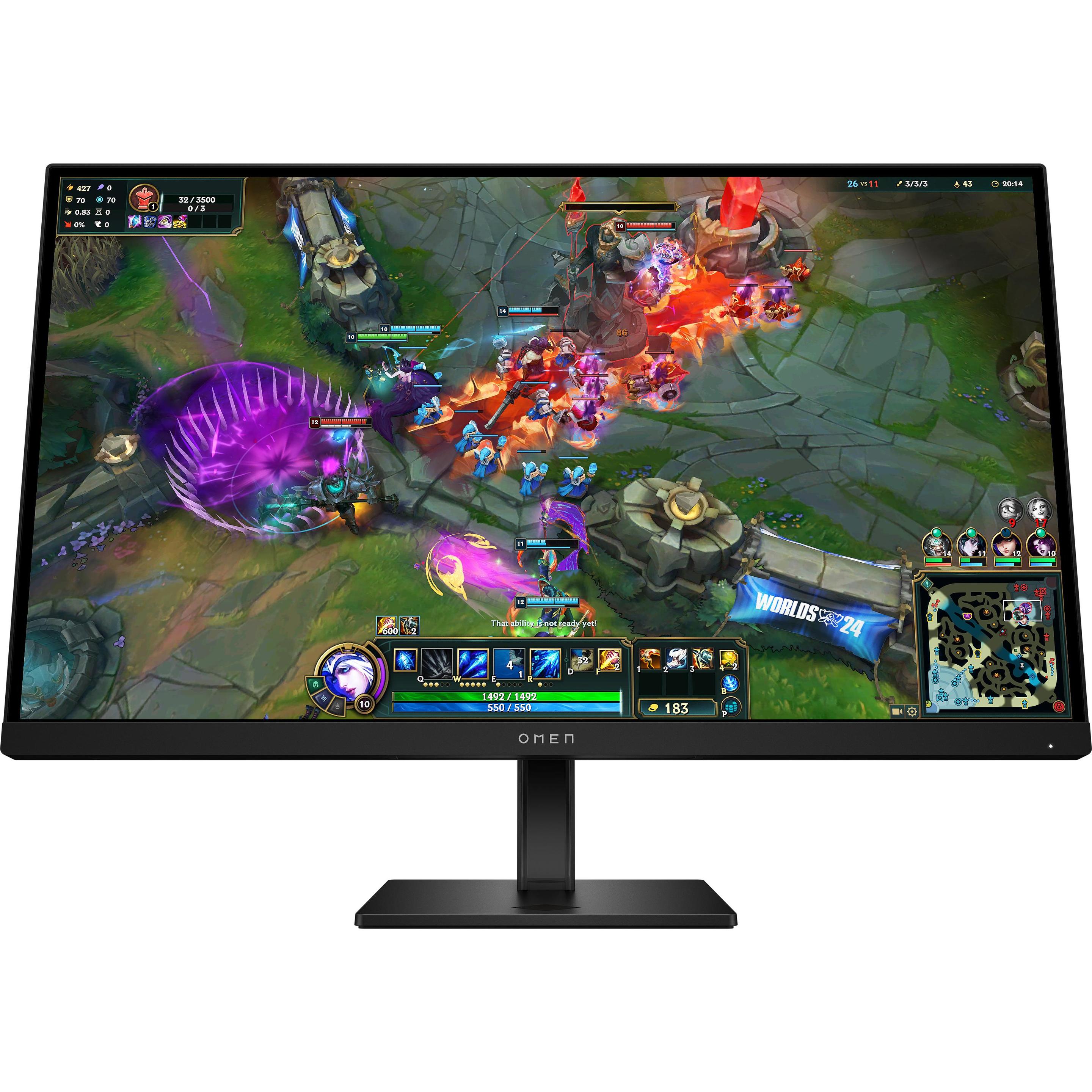 HP OMEN 27qs G2 (2560 x 1440 Pixel, 27"), Monitor, Schwarz