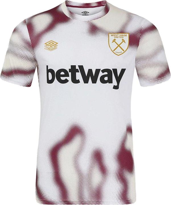 Actual product image Umbro Childrens/Kids 24/25 West Ham United FC Warm Up Jersey (140)