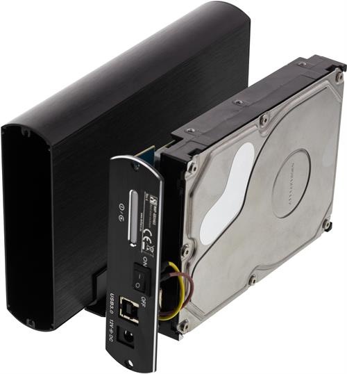 Produktbild Deltaco MAP-GD34U3 - HDD-Gehäuse - 3.5 Zoll - Serial ATA III - USB Konnektivität - Schwa (3.5")