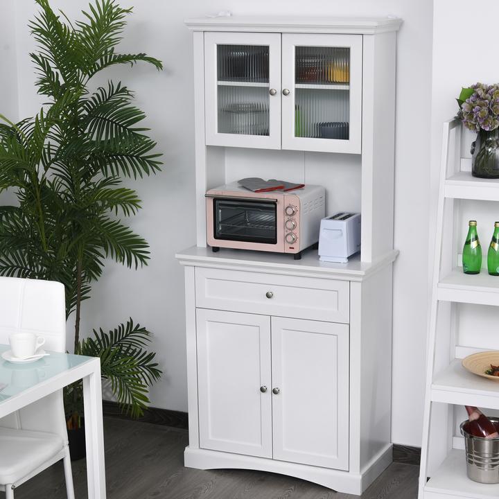 Produktbild Homcom Küchenschrank mit Schublade (79 x 40 x 180 cm)