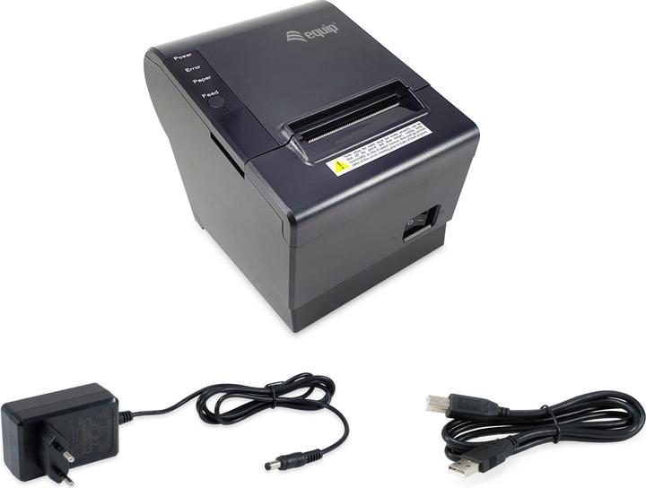 Produktbild equip Thermodrucker 58mm USB/Ethernet/RJ11 sw (USB, Ethernet)
