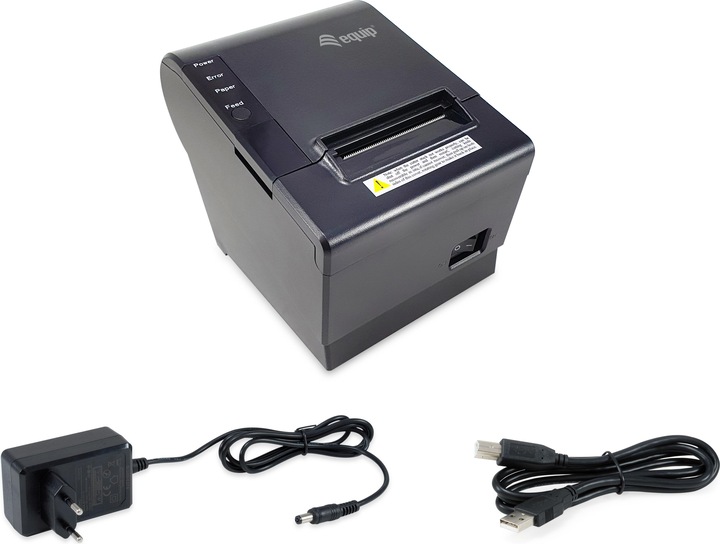 Produktbild equip Thermodrucker 58mm USB/Ethernet/RJ11 sw (USB, Ethernet)