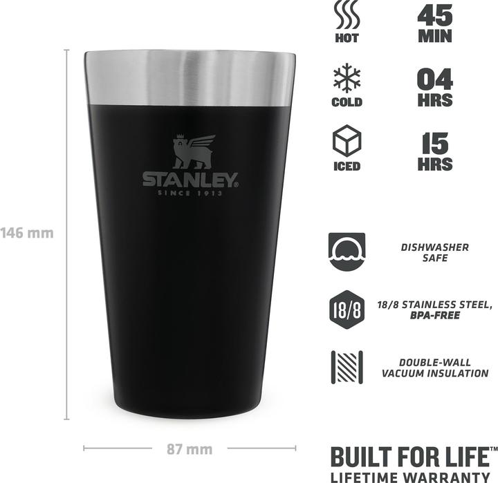 Actual product image Stanley 1913 Adventure Stacking Beer Pint 473 ml (0.47 l)