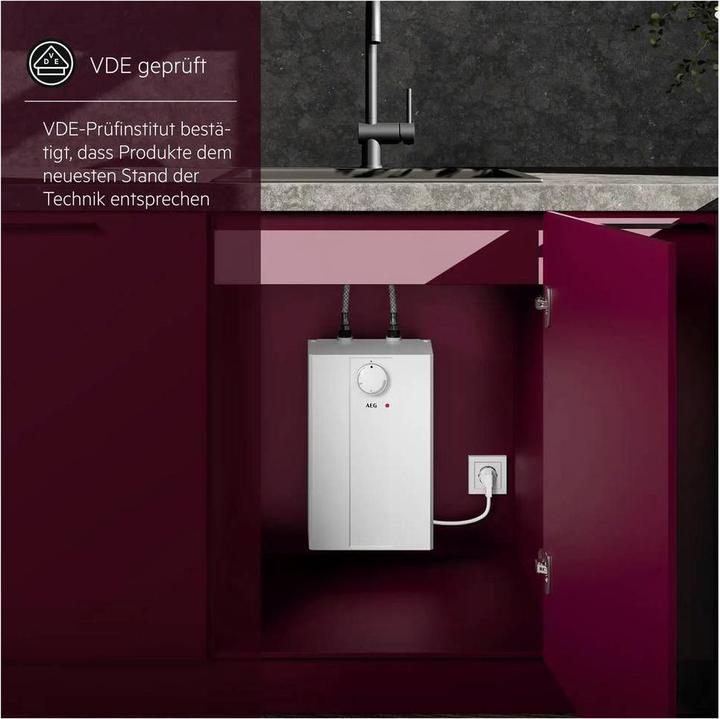 Produktbild AEG Haustechnik druckloser Kleinspeicher Huz 5 Basis, Untertischboiler 5 Liter Niederdruck, mit Stecker