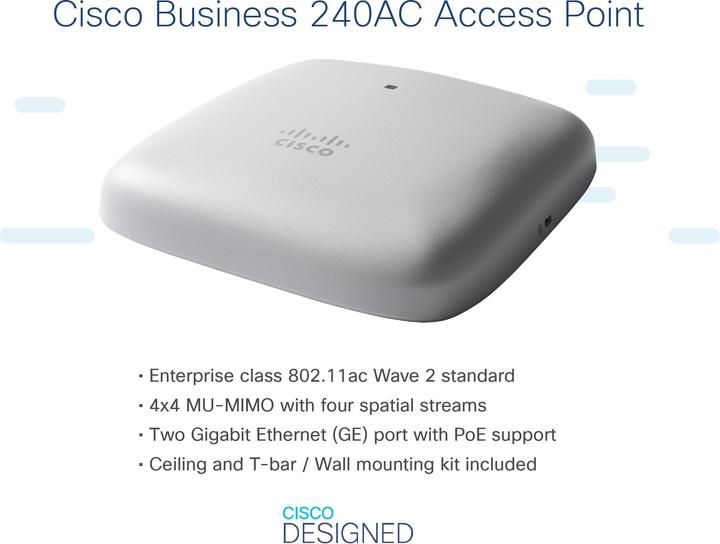 Image du produit Cisco Point d'accès CBW240AC-E (1733 Mbit/s)