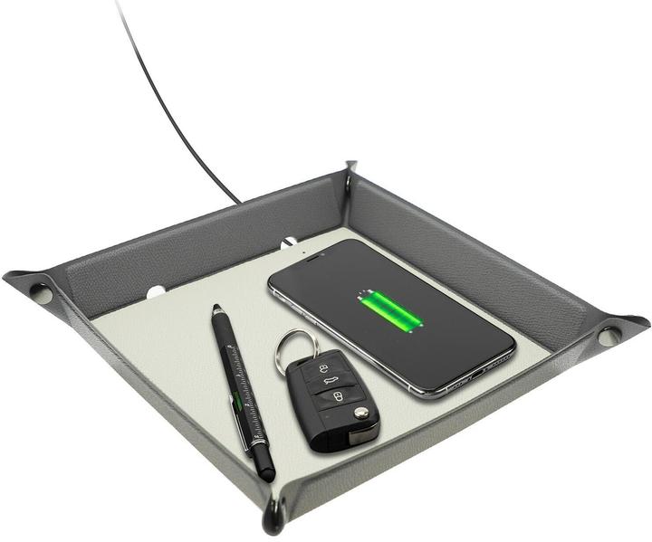 Produktbild 4smarts Ladestation Smarttray Grau, Gleichzeitige Ladevorgänge (15 W)