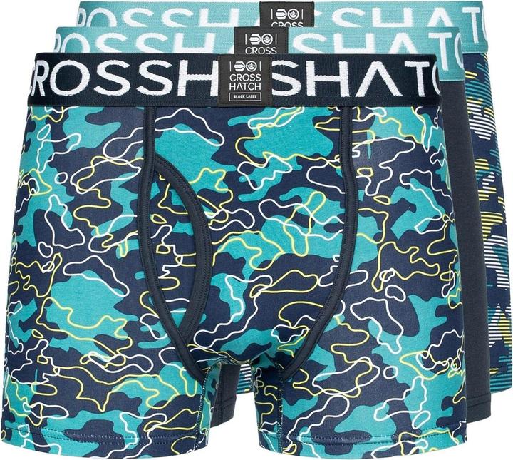 Immagine prodotto Crosshatch Boxer Linamo MVE Open Fly (confezione da 3) (S, confezione da 3)