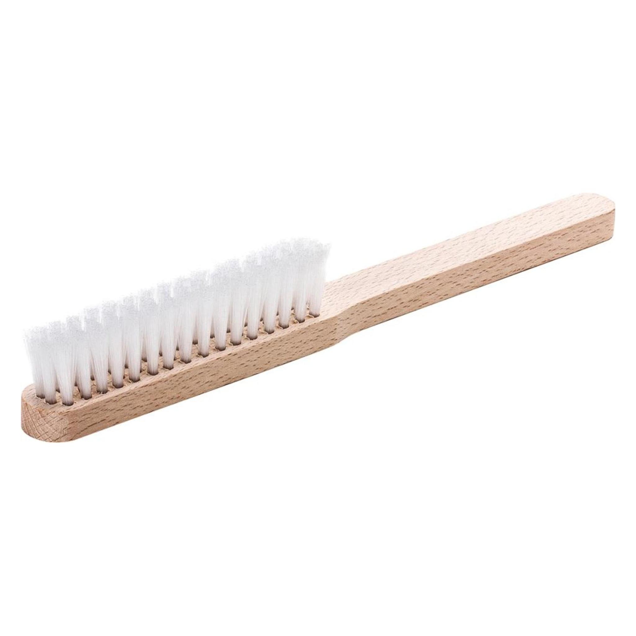Lessmann, Schuurmiddelen, Fijne Borstel L=225mm H=20mm Polyamide Glad 0, 30mm, 4 Rijen, Hout