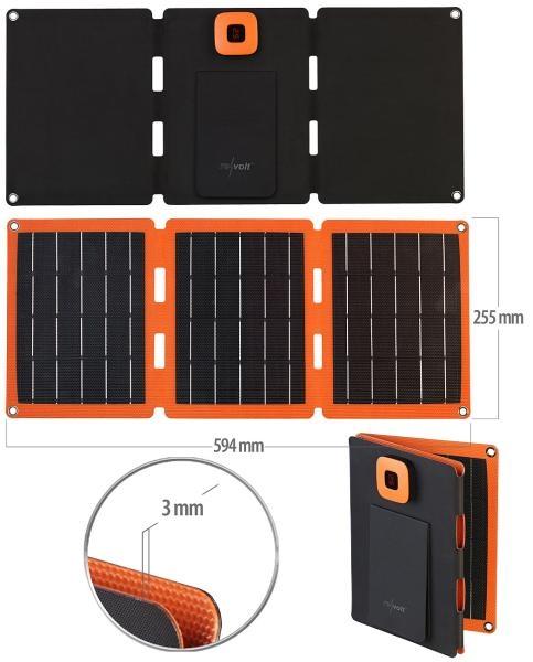 Actual product image Revolt Solar backpack (21 W, 0.73 kg)