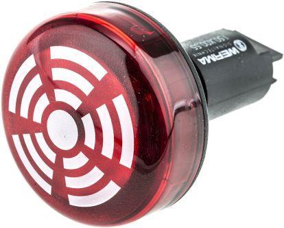 Actual product image Werma IP65 red LED/buzzer combination,24Vdc