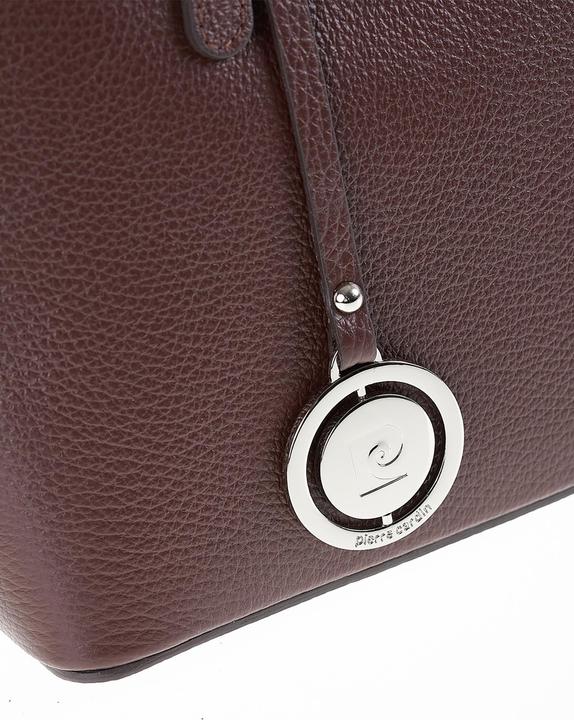 Image du produit Pierre Cardin Damen Umhängetasche Made In Italy - Modell Elowen Lux - 100% Leder - 38.0 X 25.5 X 12.5 Cm