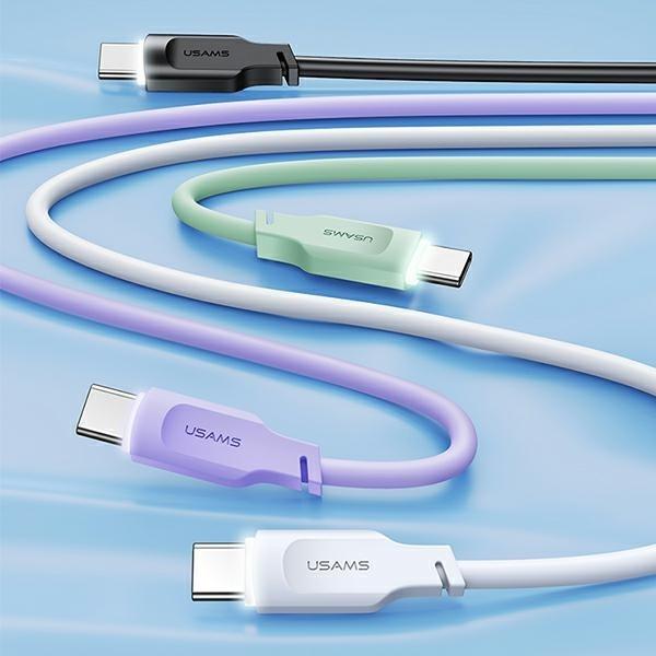 Actual product image Usams Charging Cable Type-C to Type-C - Black (1.20 m, USB 3.2 Gen 1)