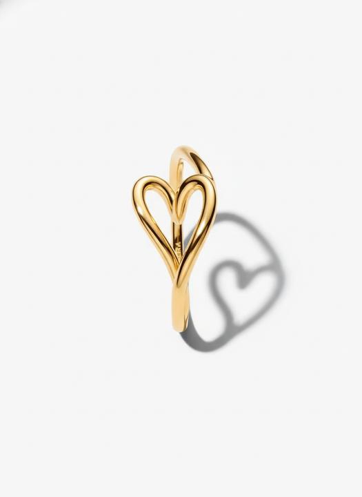 Actual product image Pandora Organically Shaped Heart Small Ring (52)