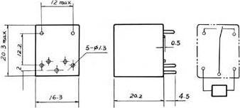 Image du produit Velleman Relais Miniature 12v 15a 1c (Jzc-22f-1z)