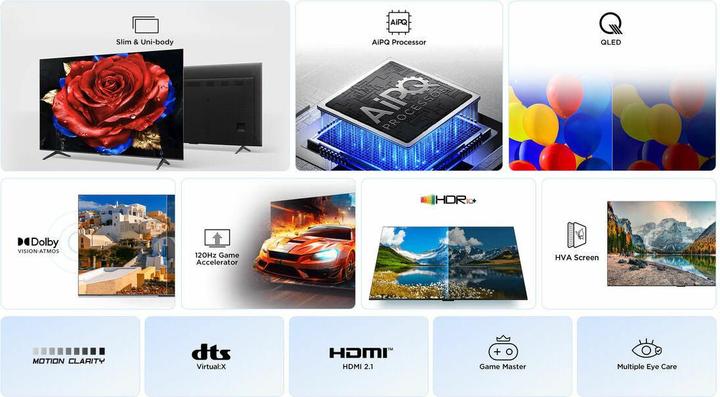 Actual product image TCL 75P7K (75", QLED, 4K, 2025)