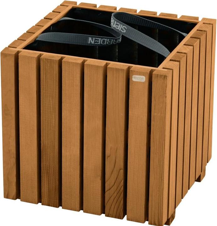 Siena Garden Oskar Pflanzkasten 40x40x40cm, kesseldruckimprägniert braun