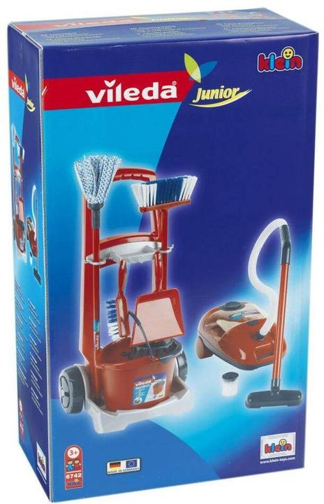 Immagine prodotto Theo Klein Vileda carrello scopa + aspirapolvere