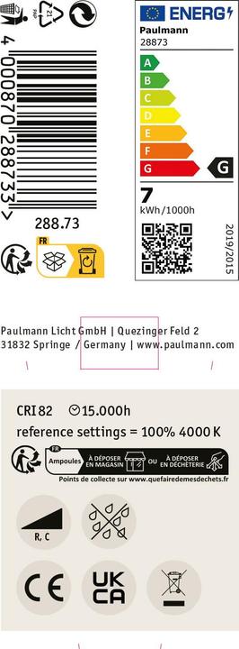 Energie-Label Paulmann Reflektor (GU5.3, 445 lm, 1x)